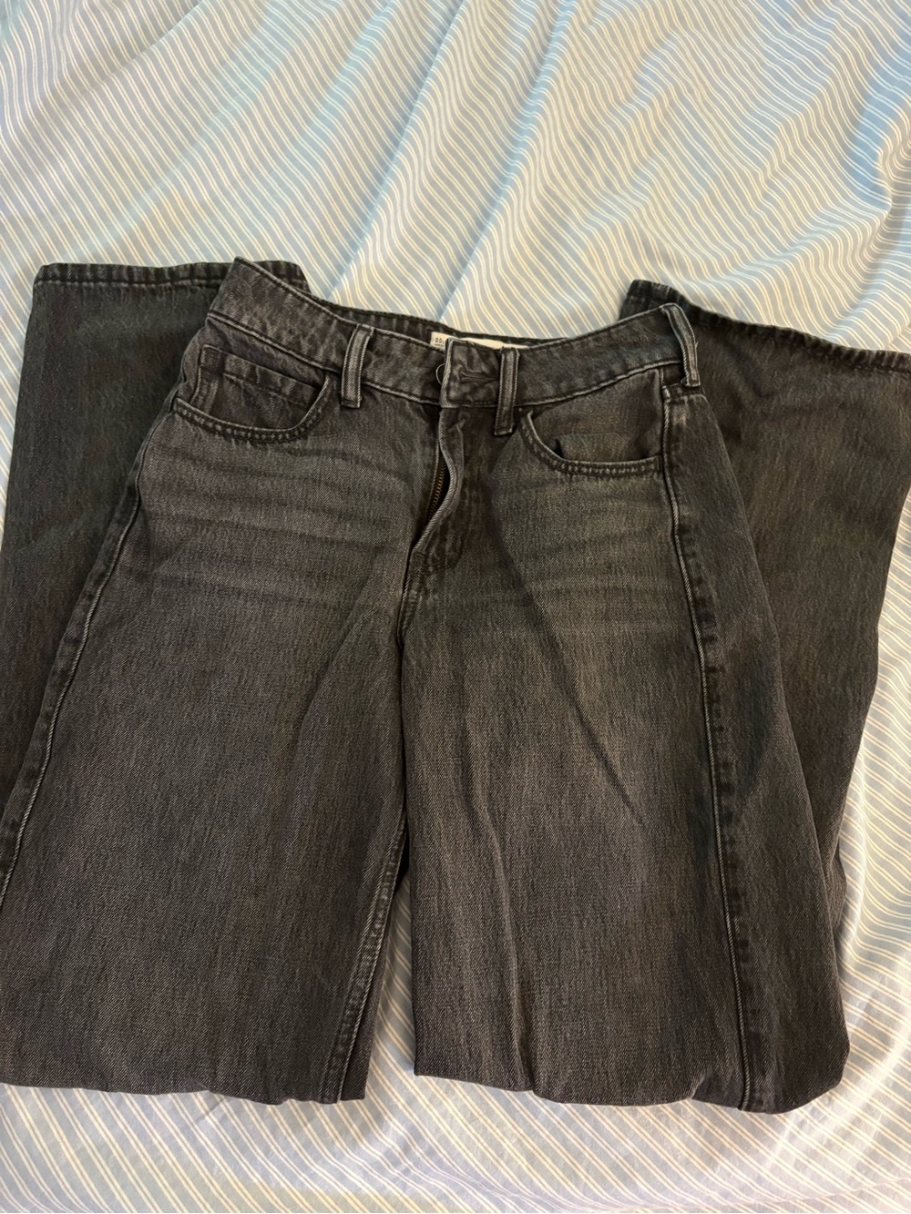 Hollister Black Flare Wide-Leg Jeans